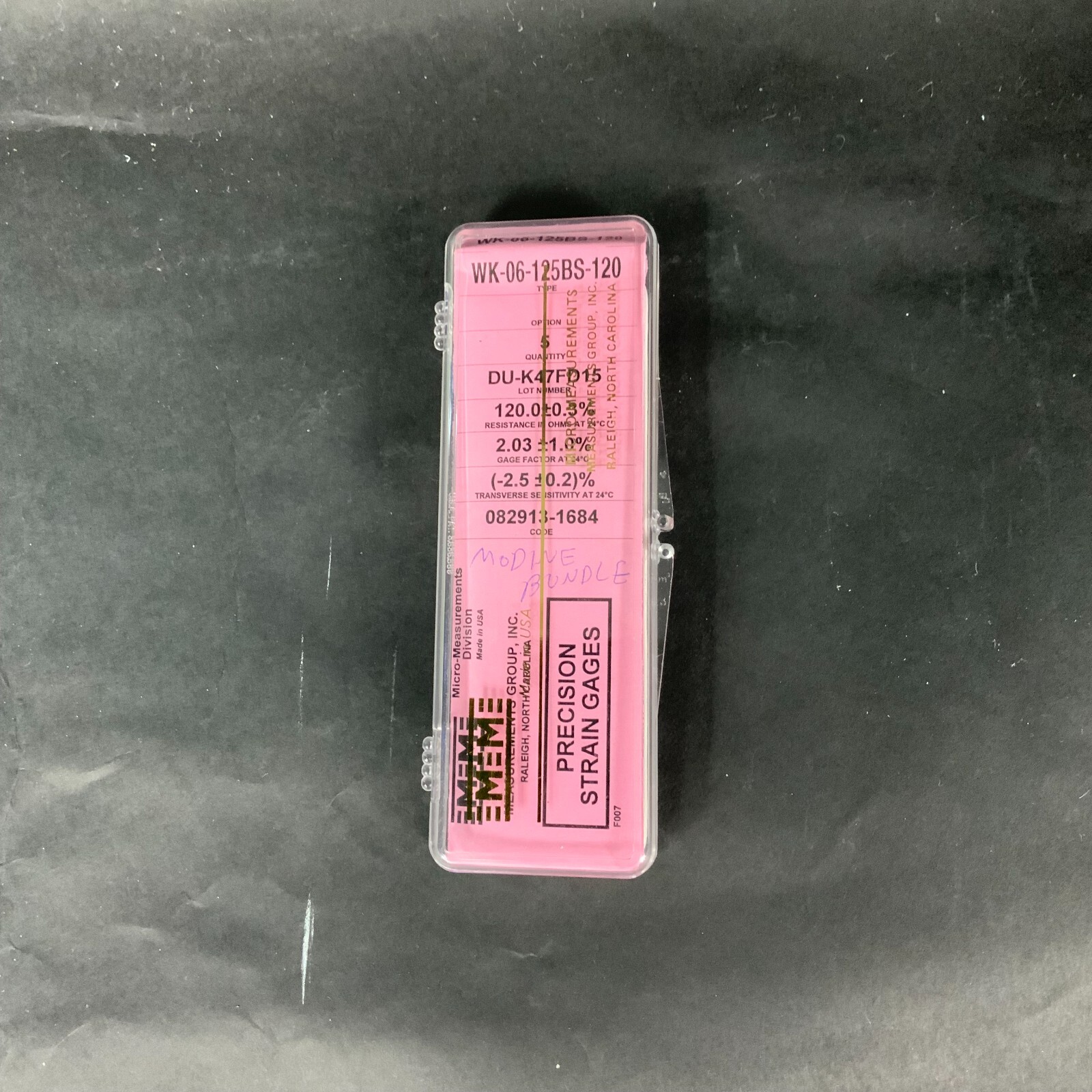 Used MICRO-MEASUREMENTS WK-06-125BS-120 PRECISION STRAIN GAUGE - 1 UNIT ($5 OBO)