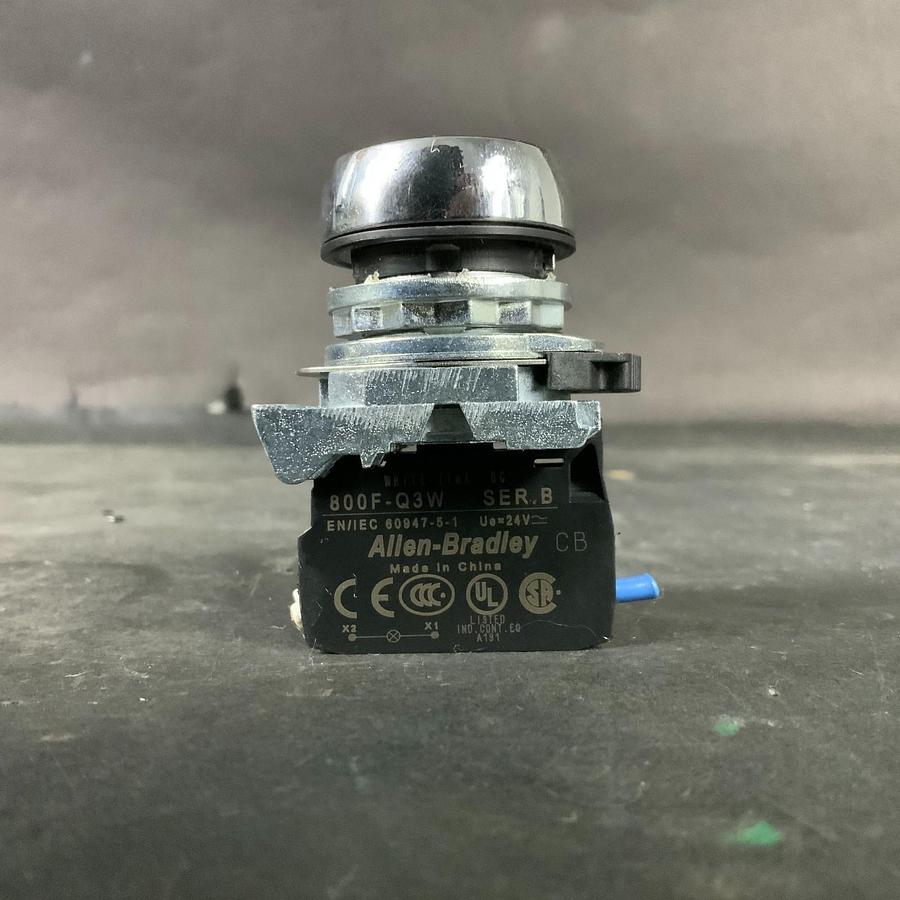 Used ALLEN BRADLEY 800F-Q3W SERIES B BLUE PUSHBUTTON ($15 OBO)