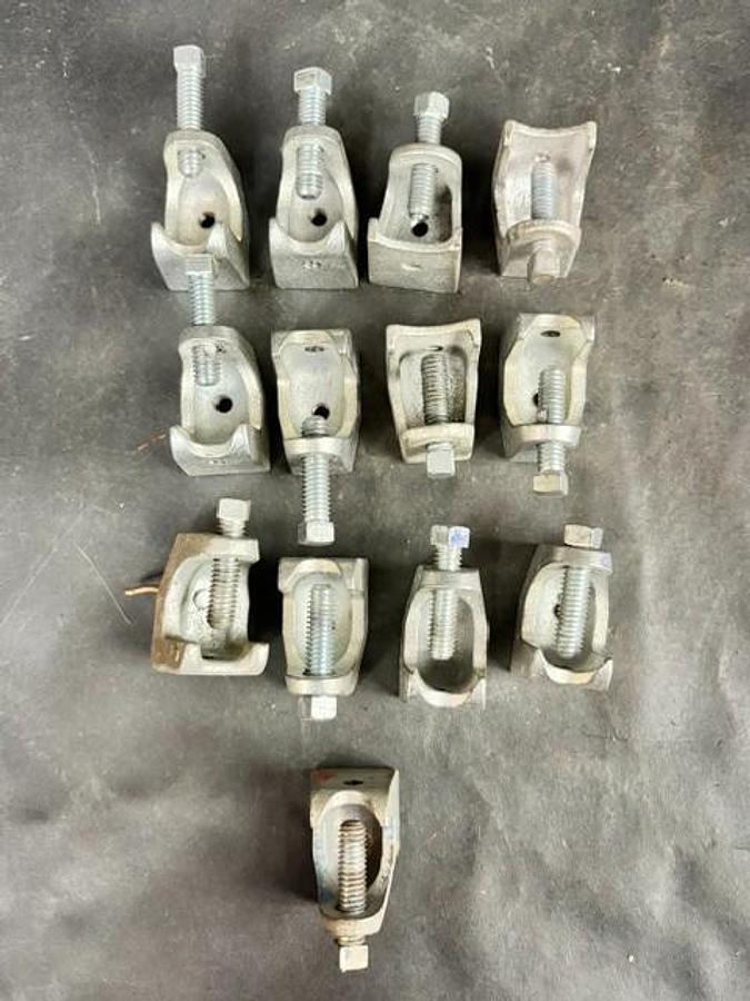 Used STEEL CITY 318 MALLEABLE IRON BEAM CLAMPS - GROUP OF 13