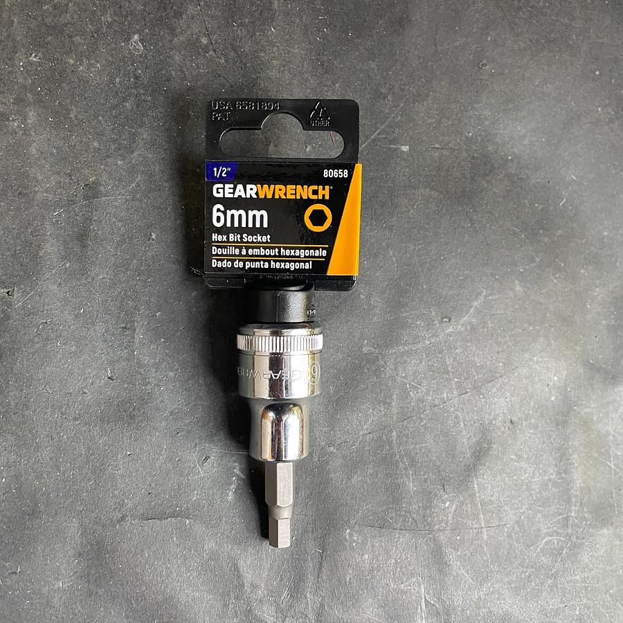 GEARWRENCH 80658 1/2” 6MM HEX BIT SOCKET