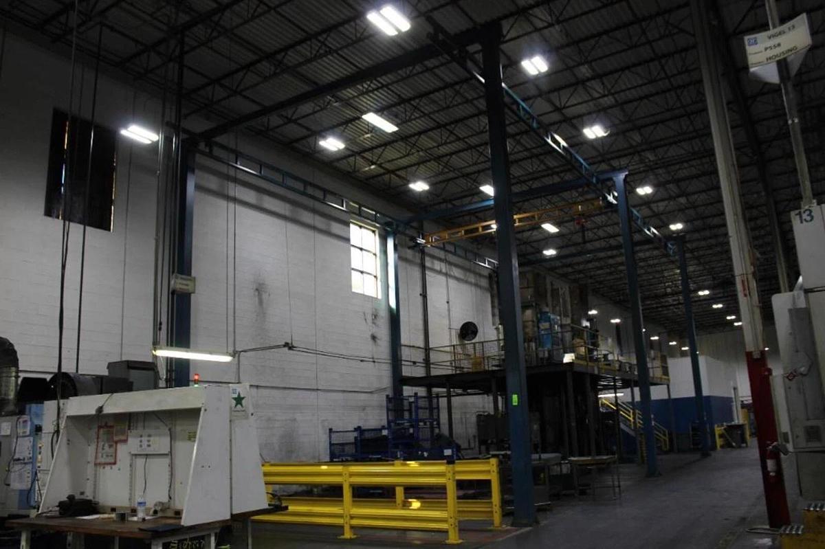 Used BRIDGE CRANE -GORBEL 1-TON FREESTANDING 62X20X27' W/ 1-TON CM HOIST ($22000 OBO)