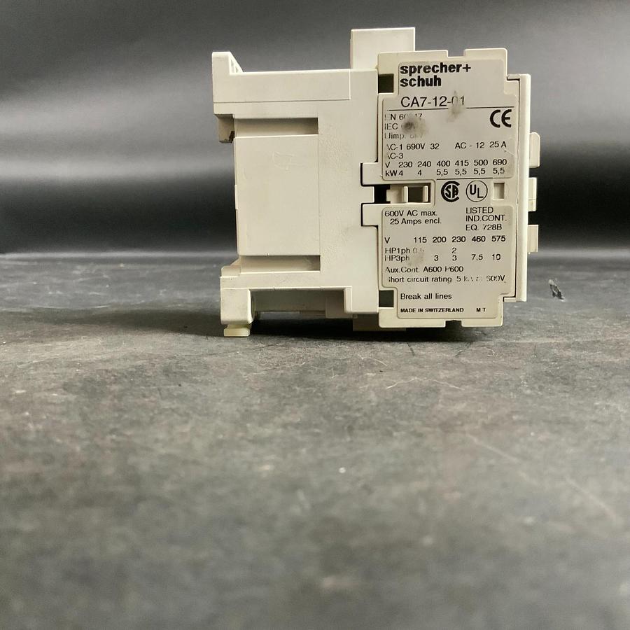 Used SPRECHER + SCHUH CA7-9-01-120 INDUSTRIAL CONDACTOR 120VAC ($35 OBO)