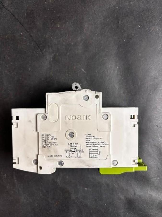 Used NOARK B1H C6A 2-POLE CIRCUIT BREAKER ($15 OBO)