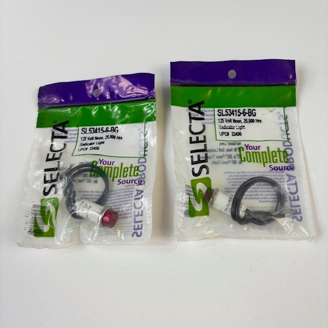 SELECTA SL53415-6-BG RED INDICATOR LIGHT 2 PACK