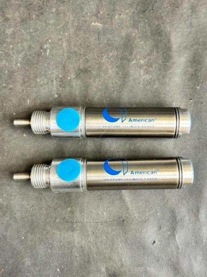 Used AMERICAN CYLINDER 750DNS-1.O PNEUMATIC CYLINDERS - GROUP OF 2