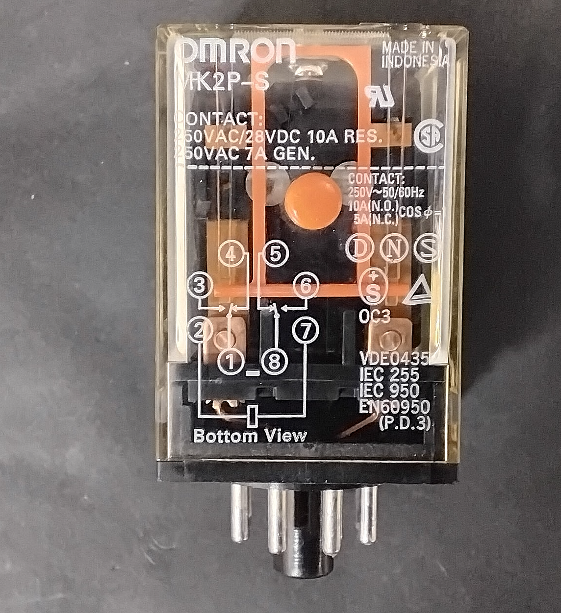 Used OMRON MK2PS 120 VAC RELAY ($12 OBO)