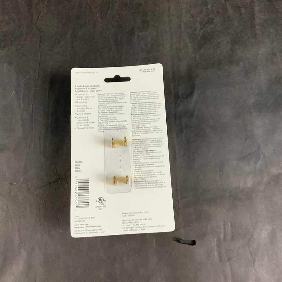 Used EATON C1746W 6-OUTLET POLARIZED ADAPTER - SET OF 5 ($25 OBO)