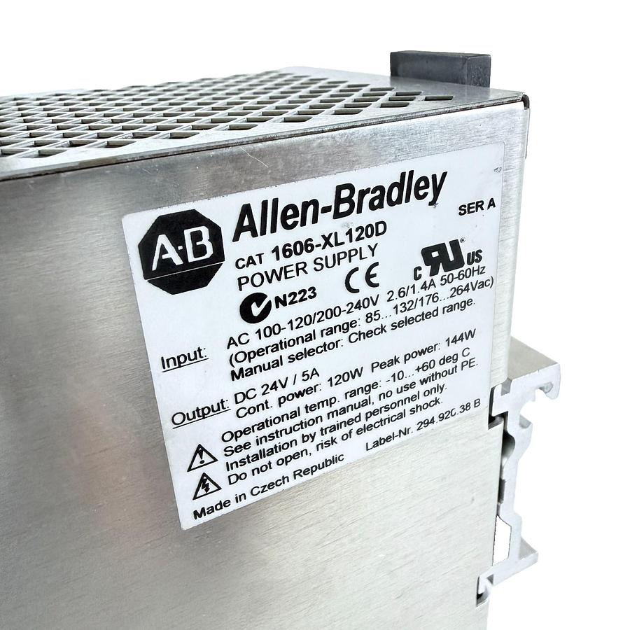 Used ALLEN BRADLEY 1606-XLDNET4 DEVICENET POWER SUPPLY 24VDC 4A 91W 120/230VAC