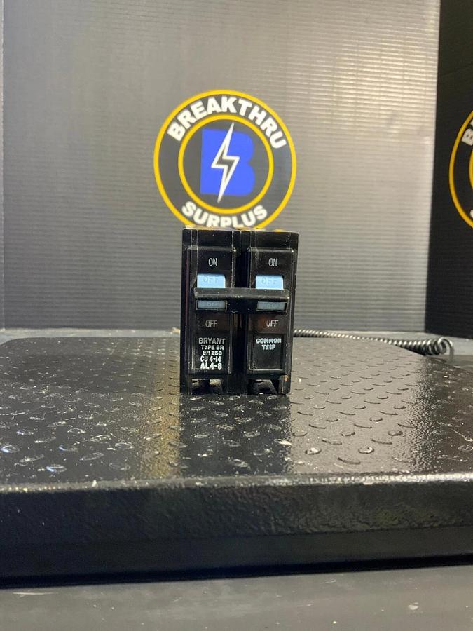 Used HUBBELL BRYANT BR250 2POLE CIRCUIT BREAKER ($12.50 OBO)