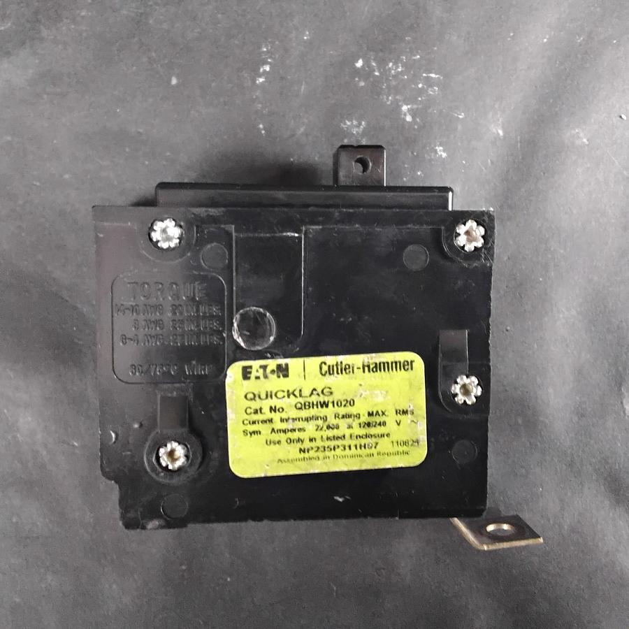 Used EATON QBHW1020 CIRCUIT BREAKER ($11 OBO)