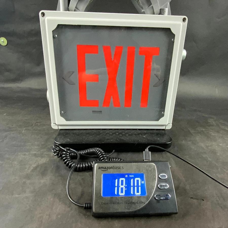 LITHONIA LIGHTING-EMERGENCY TWO-HEAD LED EXIT ($120 OBO)