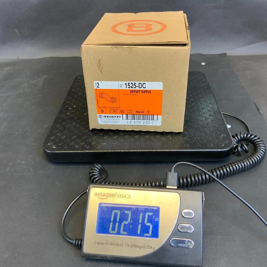 BRIDGEPORT 1525-DC 2” OFFSET NIPPLE - BOX OF 5 ($75 OBO)
