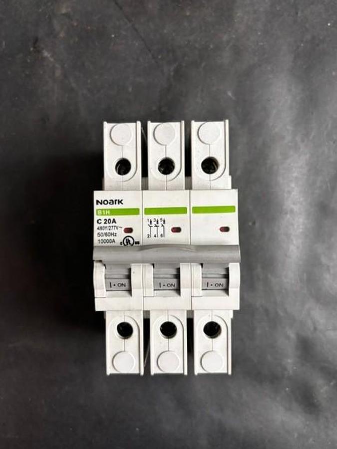 Used NOARK B1H C20A 3-POLE CIRCUIT BREAKER ($17 OBO)