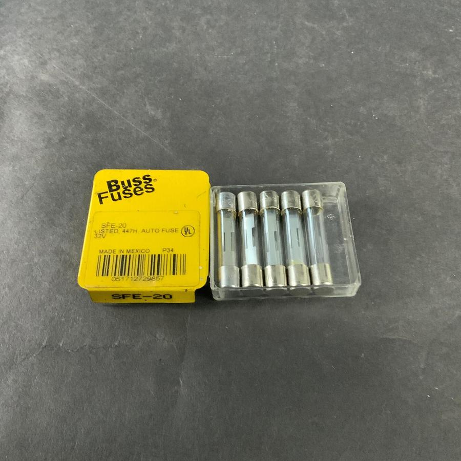 Used BUSSMANN SFE-20 FUSE - SET OF 5 ($6.50 OBO)