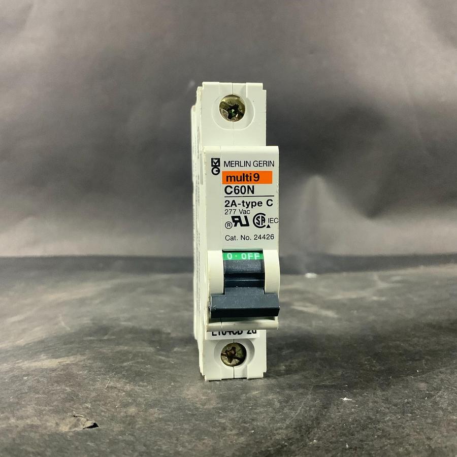 Used MERLIN GERIN MULTI9 C60N 2A-TYPE C NO.24426 CIRCUIT BREAKER ($15 OBO)