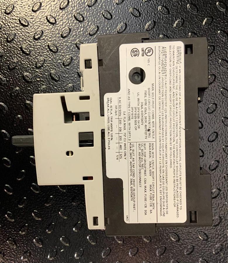 Used SIEMENS 3RV1021-0EA10 ($54.99/EACH OBO)
