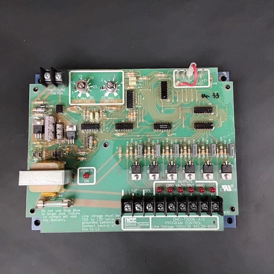 Used NATIONAL CONTROLS CORP.  DNC-T2006-A10 DUST COLLECTOR CONTROL BOARD ($530 OBO)