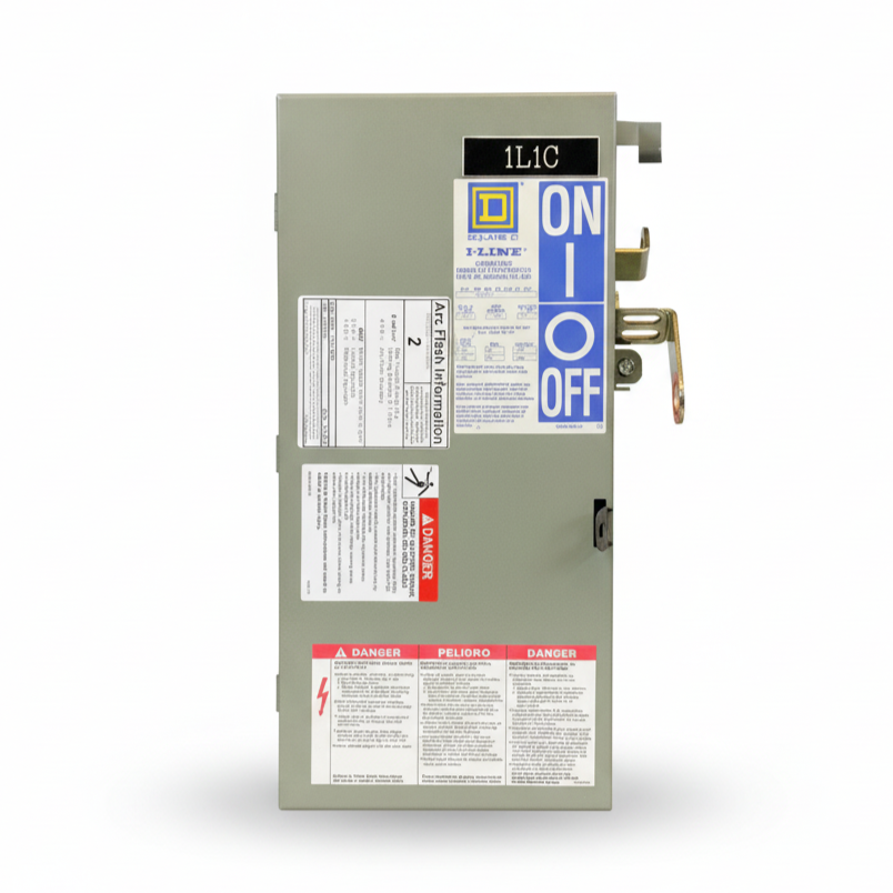 Used SQUARE D I-LINE PQ4610G FUSIBLE BUSWAY PLUG-IN UNIT OEM INDUSTRIAL SWITCHGEAR