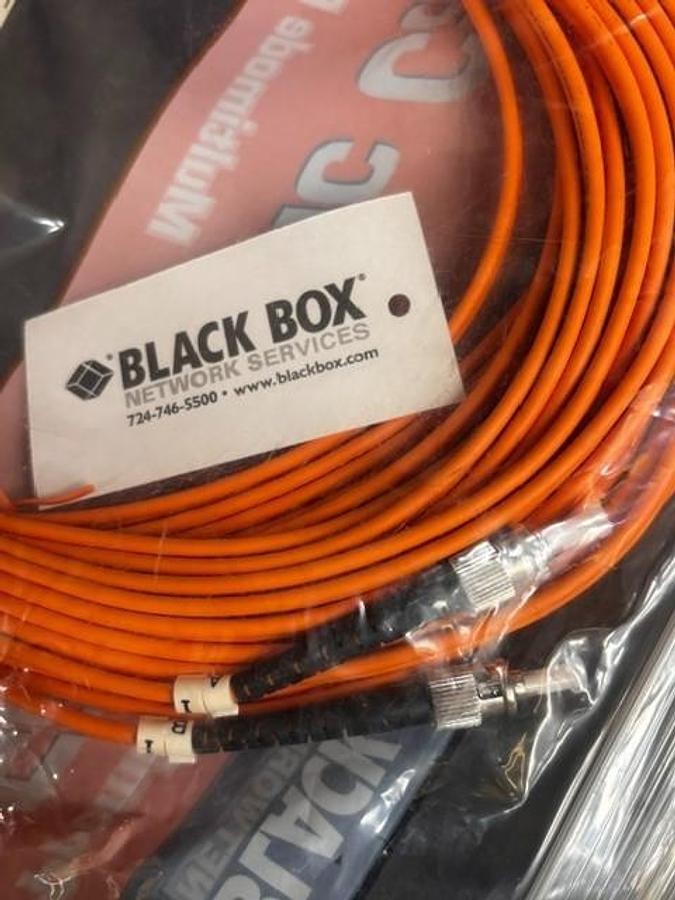 Used BLACK BOX EFP210-015M-STSC FIBER OPTIC CABLE ($17 OBO)
