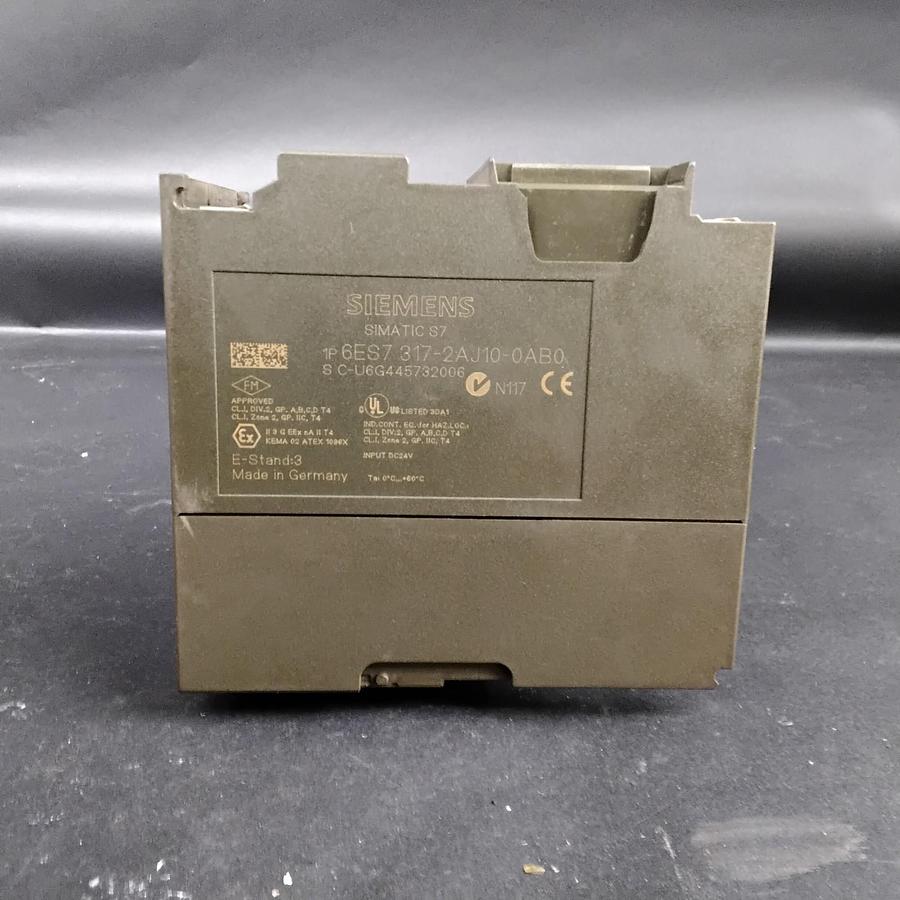 Used SIEMENS S7 6ES7 317-2AJ10-0AB0 PROCESSING UNIT ($160 OBO)