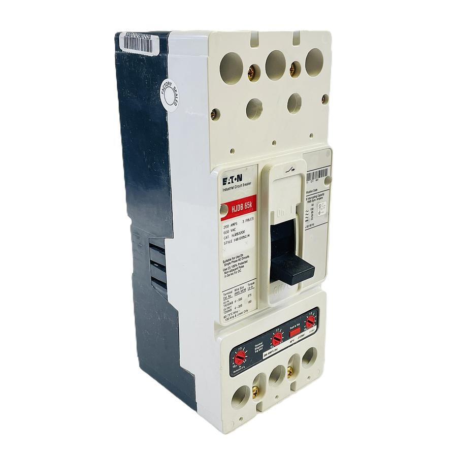 EATON HJDB3200 SERIES C MOLDED CASE CIRCUIT BREAKER 3 POLE 200 AMP 600V 65KAIC
