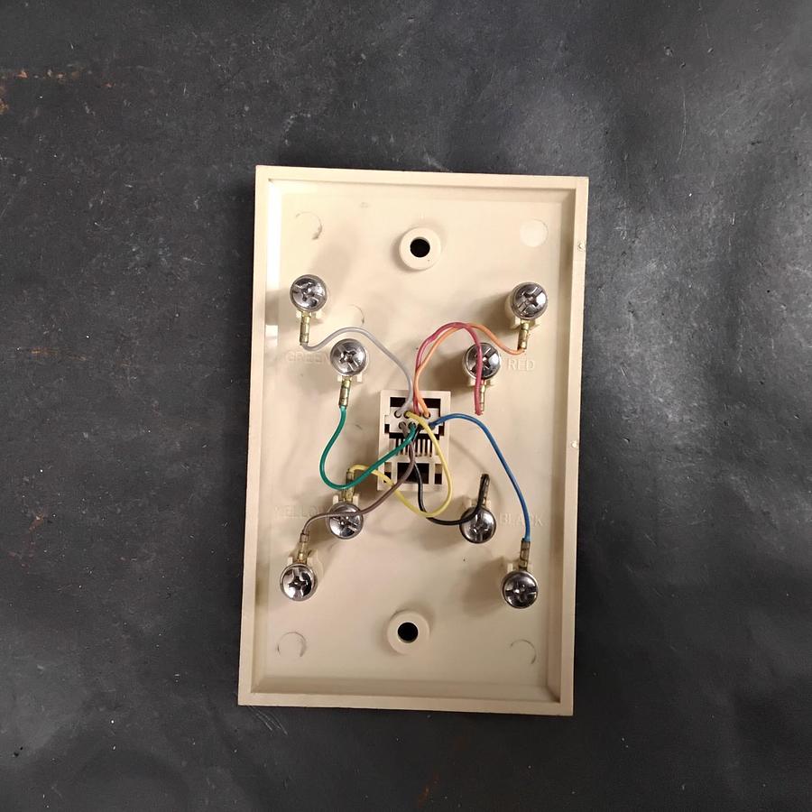 Used TELEPHONE 8-CONDUCTOR WALL PLATE ($5 OBO)