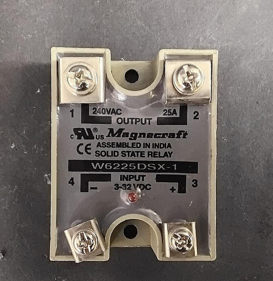 Used MAGNECRAFT W6225DSX-1 SOLID-STATE PANEL MOUNT RELAY ($25 OBO)