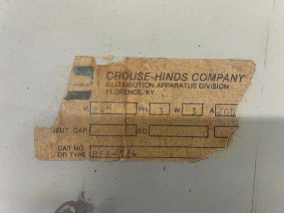 Used Crouse-Hinds - PFA-324  ($1,000 OBO!!!)