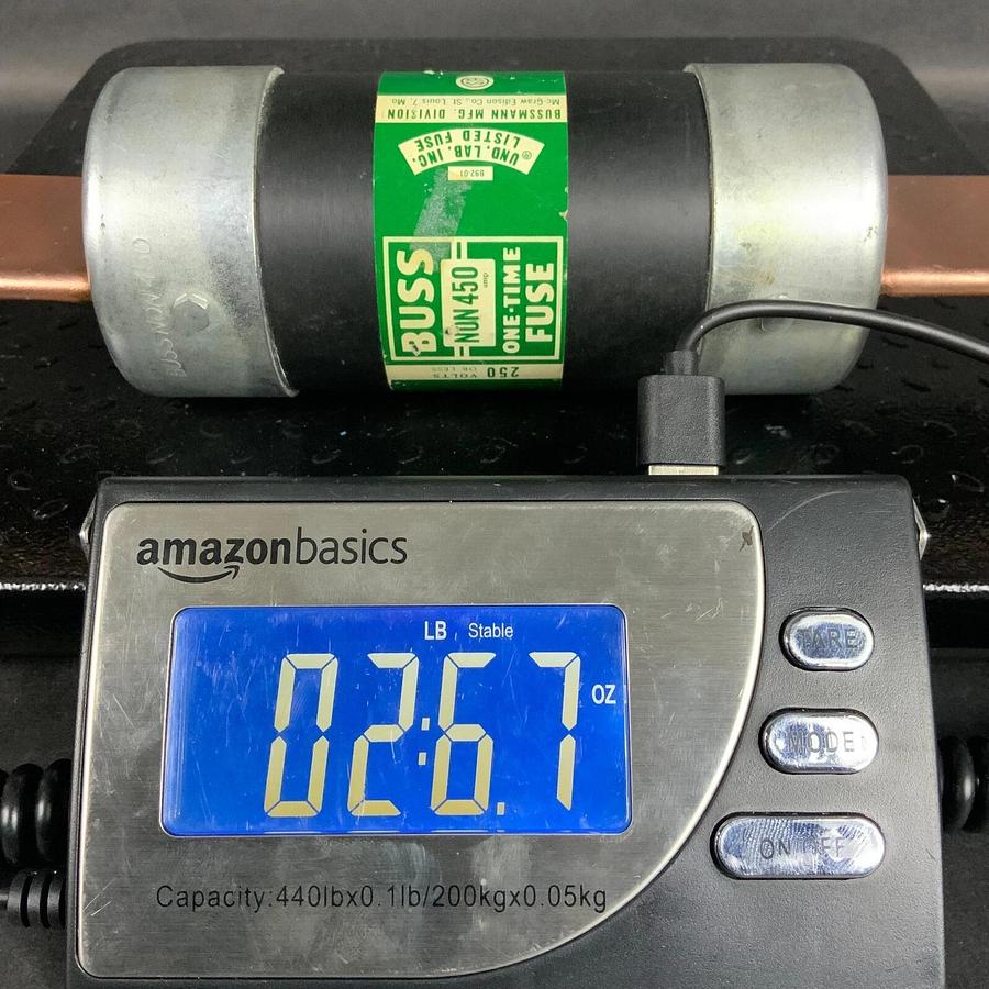 Refurbished BUSSMANN NON-450 ONE TIME FUSE ($25 OBO) - REFURBISHED