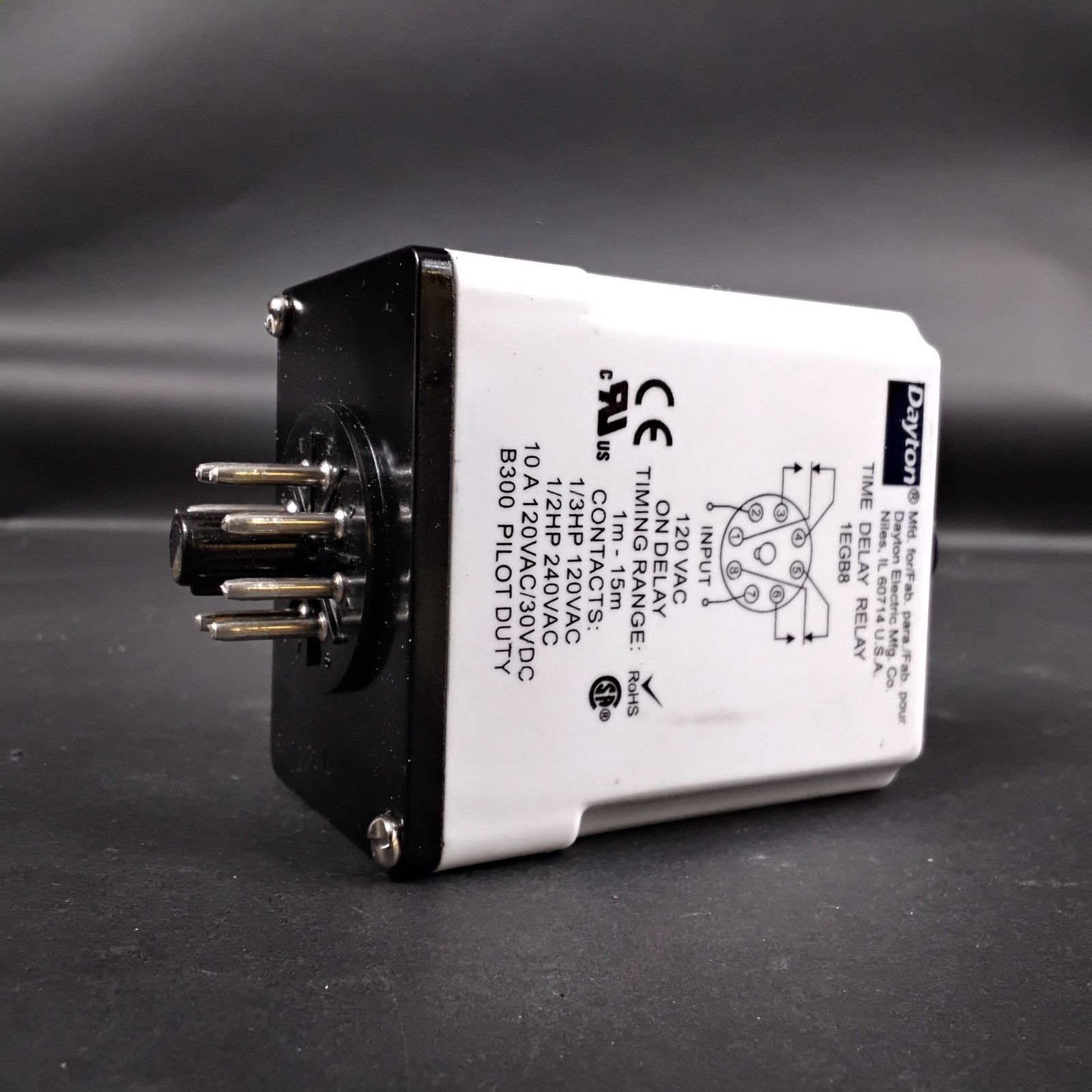 Used DAYTON 1EGB8 TIME DELAY RELAY ($45 OBO)