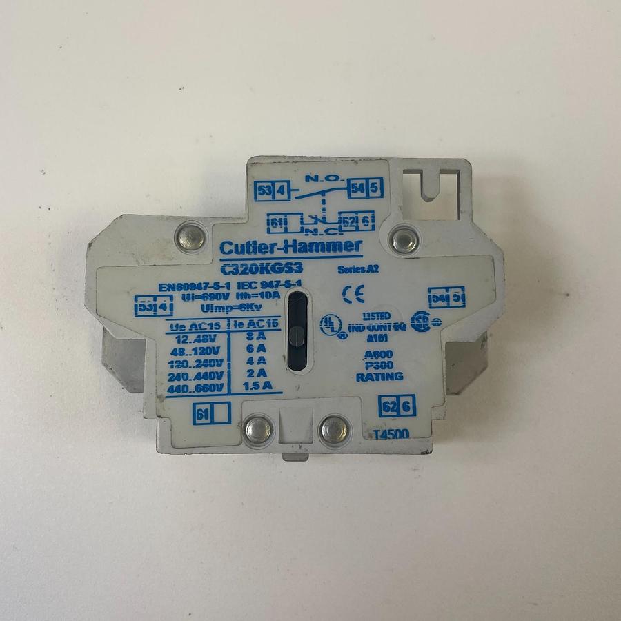 Used CUTLER HAMMER C320KGS3 SERIES A2 CONTACTOR INDUSTRIAL MOTOR CONTROL OEM
