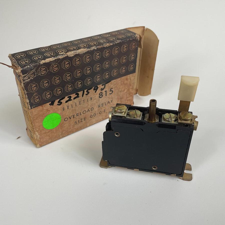 Used ALLEN BRADLEY 815-BOV4 SERIES K OVERLOAD RELAY MANUAL RESET 600VAC 1P SIZE 00-01