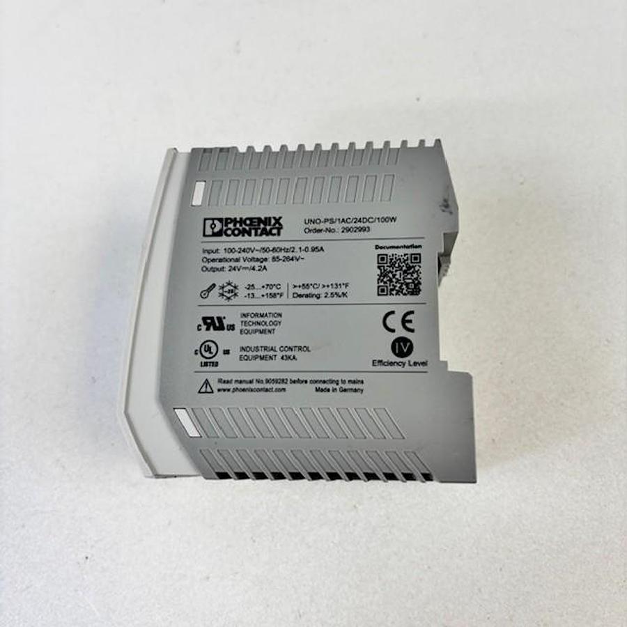Used PHOENIX CONTACT UNO-PS/1AC/24DC/100W POWER SUPPLY