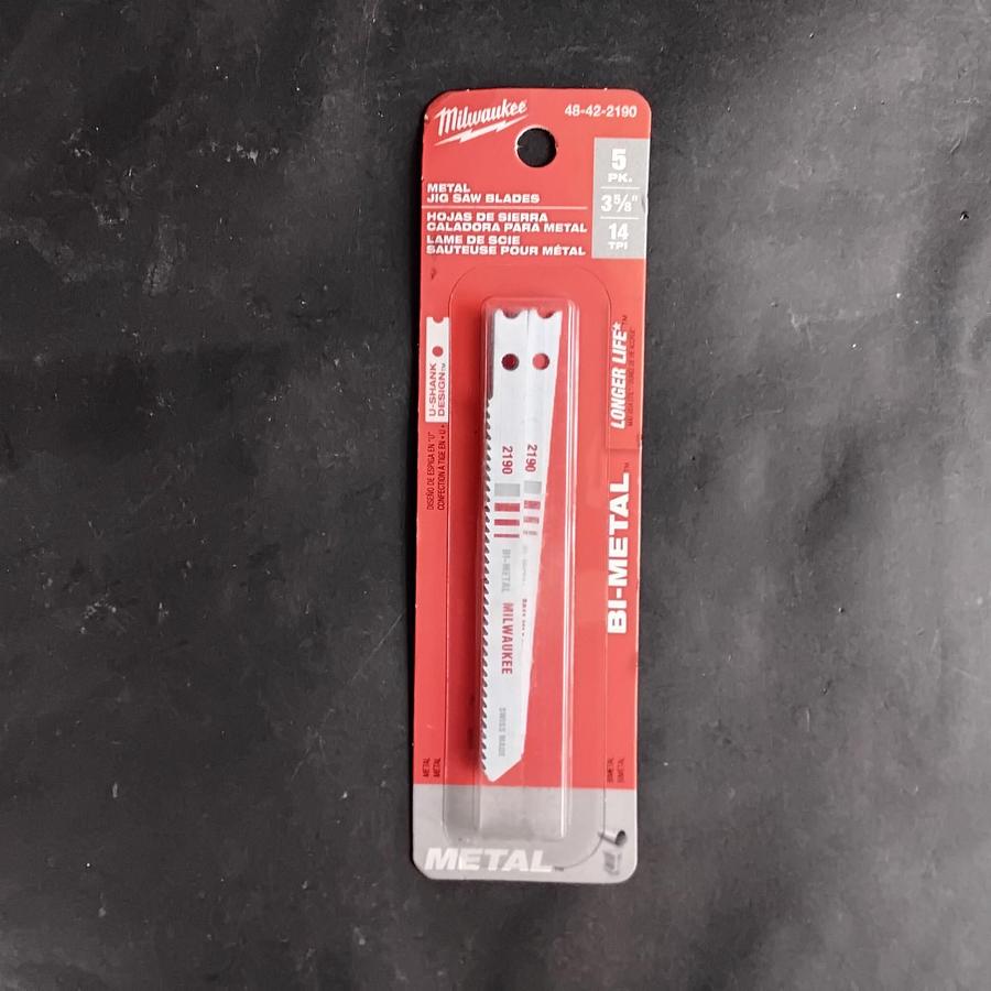 MILWAUKEE 48-42-2190 JIG SAW BLADES - 5 PACK ($12 OBO)