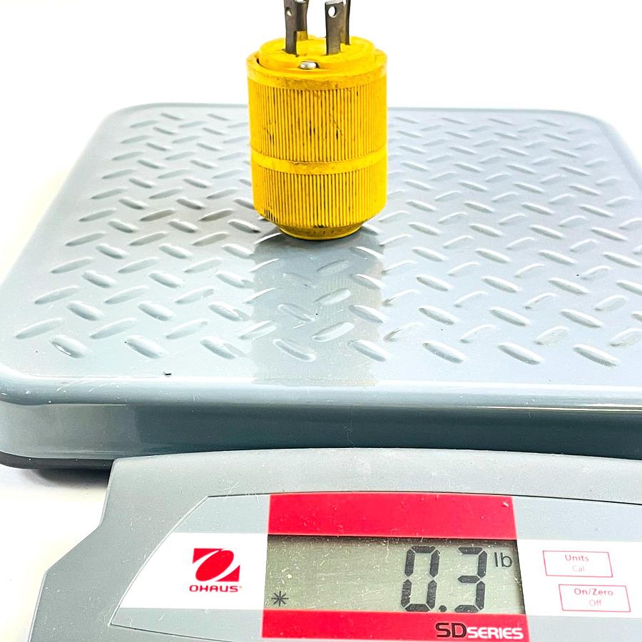 Used GENERAL ELECTRIC GLD1531 TWIST LOCK MALE PLUG 30A 250V 3-PHASE