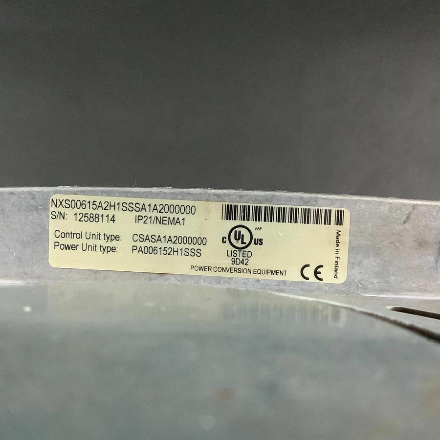 Used DANFOSS VACON NXS00615A2H1SSSA1A2000000 VARIABLE FREQUENCY AC DRIVE ($2500 OBO)