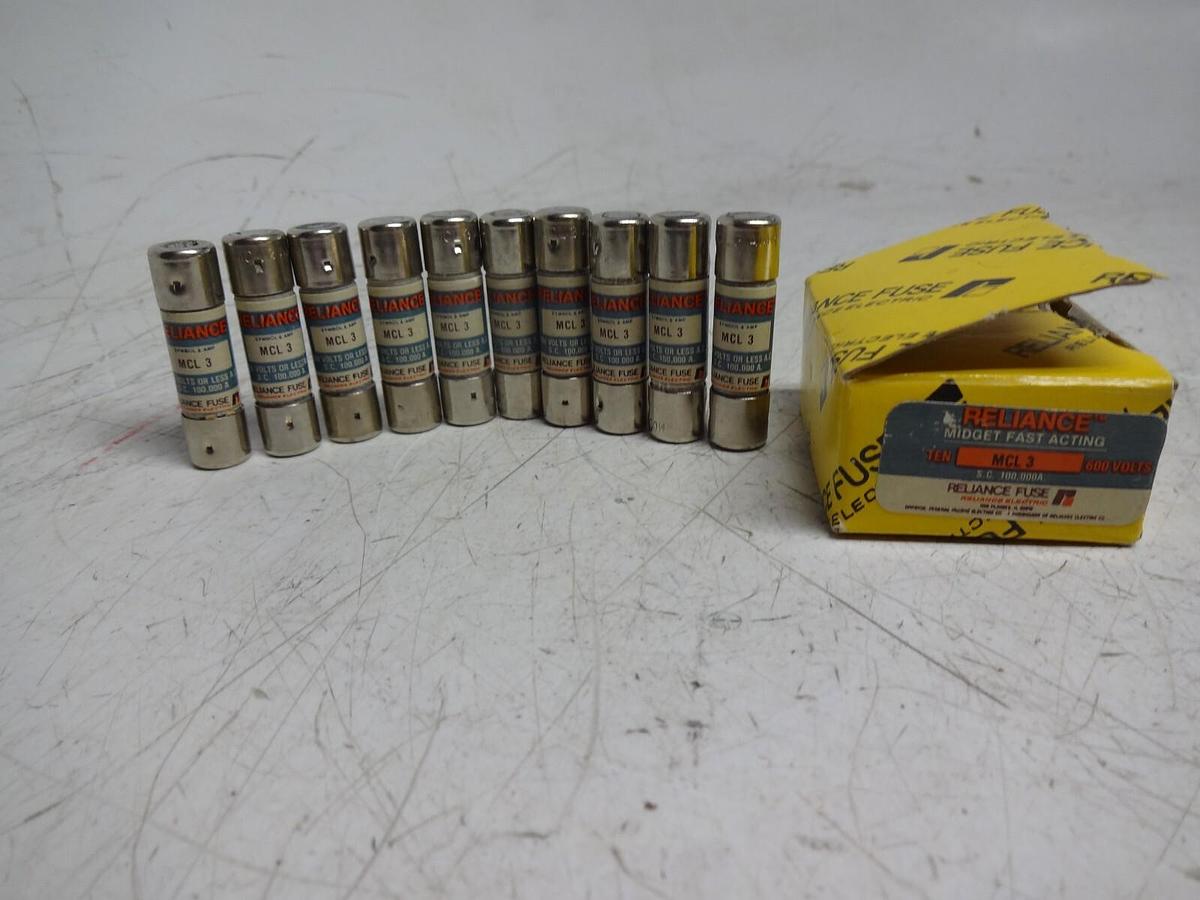 BRUSH RELIANCE KEG-5 FUSE - SET OF 3 ($27 OBO)