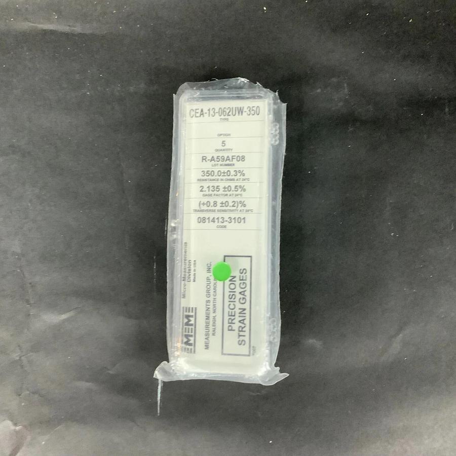 MICRO-MEASUREMENTS CEA-13-062UW-350 PRECISION STRAIN GAUGE - BOX OF 5 ($25 OBO)
