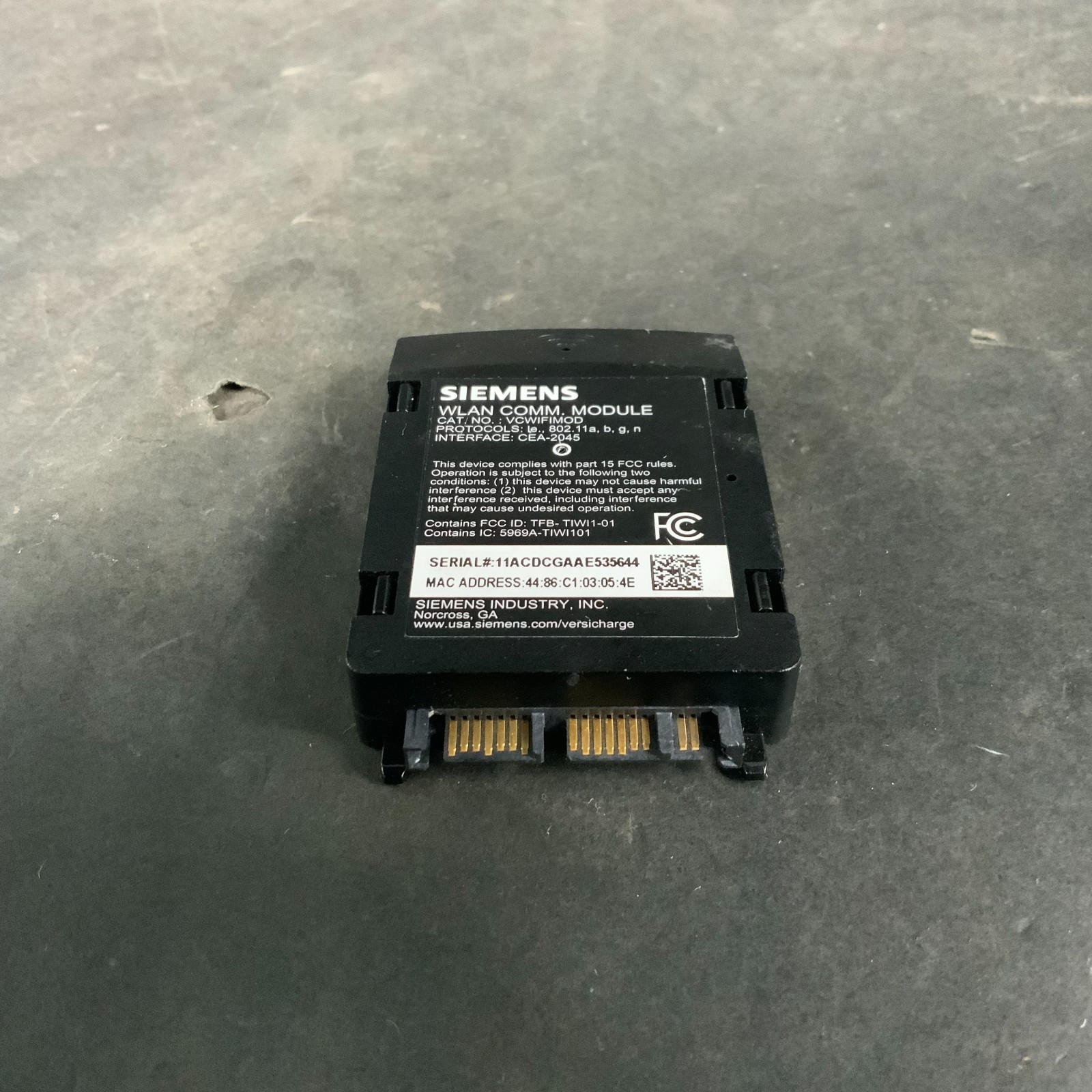 Used SIEMENS VCWIFIMOD WLAN COMM. MODULE ($35 OBO)