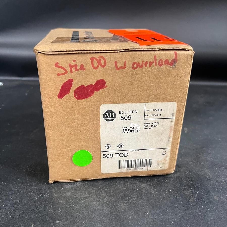 ALLEN BRADLEY 509-TOD SERIES D FULL VOLTAGE STARTER ($230 OBO)