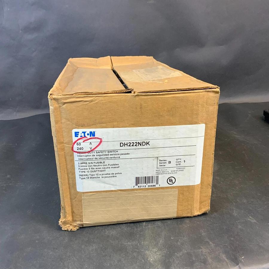 EATON DH222NDK HEAVY DUTY SAFETY SWITCH ($50 OBO)