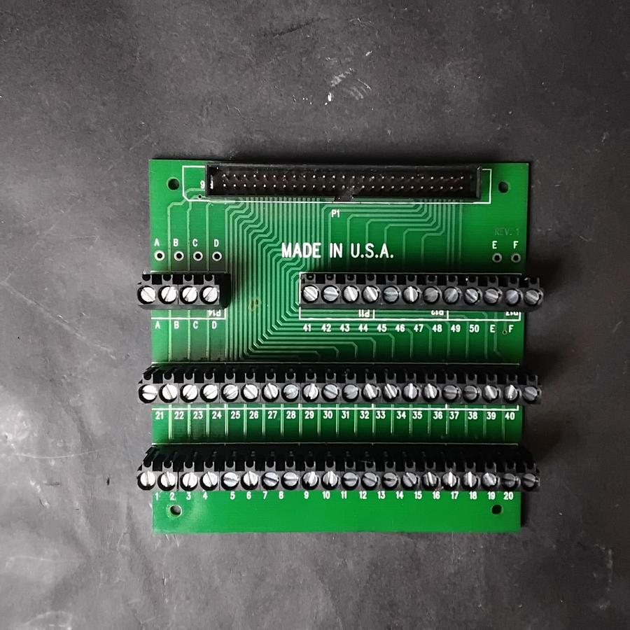 Used 50-PIN IDC RIBBON CABLE SCREW TERMINAL BREAKOUT BOARD ($20 OBO)