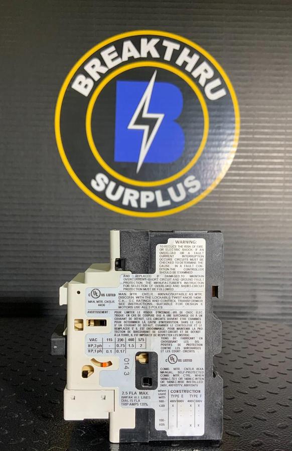 Used ALLEN BRADLEY 140M-D8N-C10 ($24.99/EACH OBO)