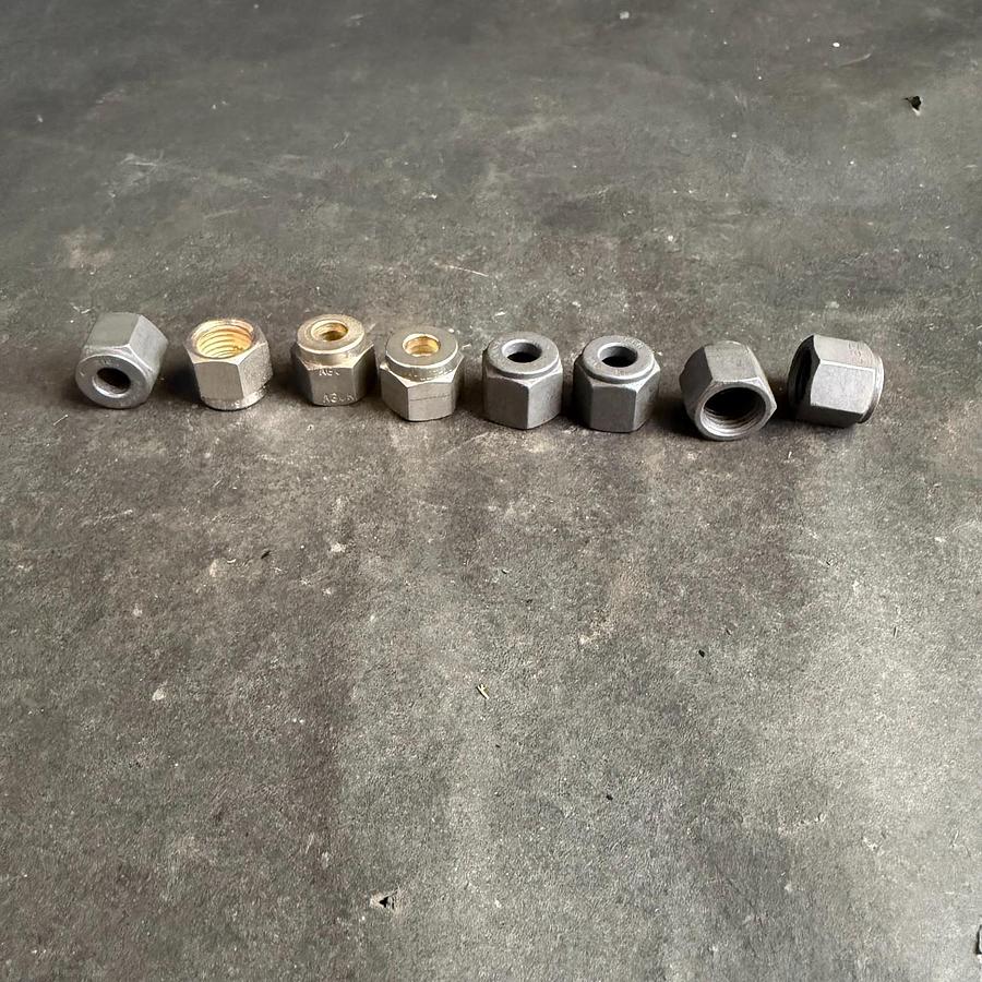 Used MSC 1/4” SS MATTER NUT - LOT OF 8