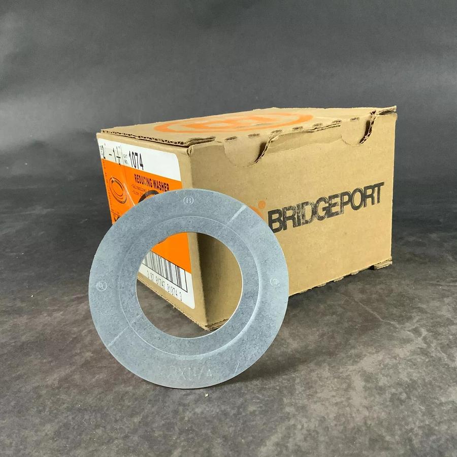 BRIDGEPORT 1074 2” TO 1-1/4” REDUCING WASHER - BOX OF 25 ($35 OBO)