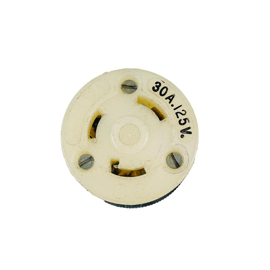Used HUBBELL HBL4715C TWIST LOCK FEMALE CONNECTOR 30A 125V REFURBISHED EXCELLENT
