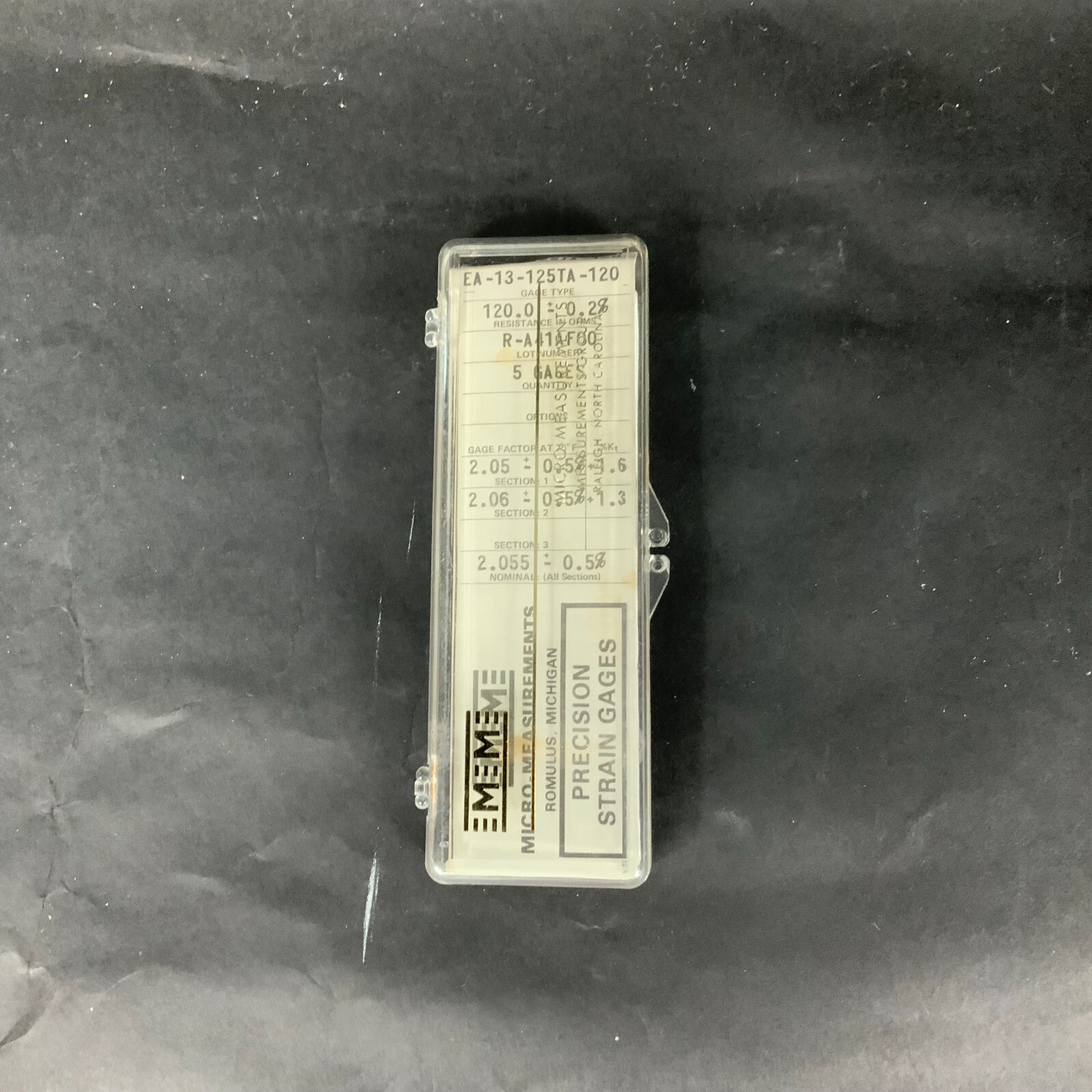 Used MICRO-MEASUREMENTS EA-13-125TA-120 PRECISION STRAIN GAUGE - LOT OF 3 ($15 OBO)
