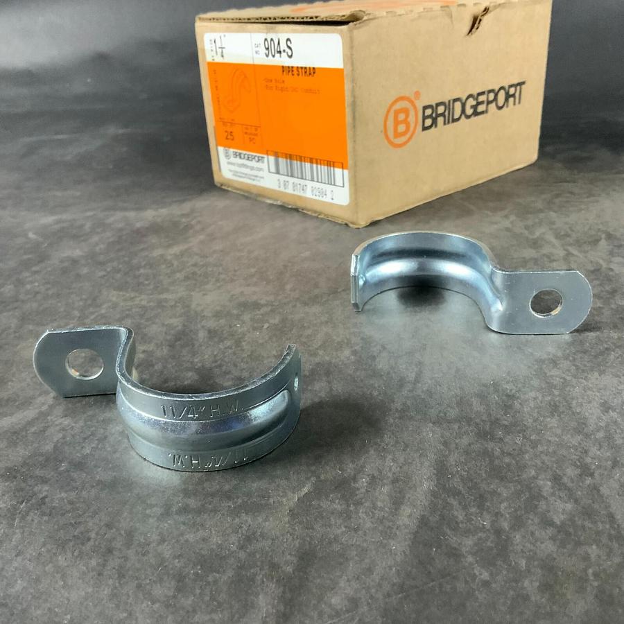 Used BRIDGEPORT 1-1/4” 904-S PIPE STRAP - SET OF 25 ($40 OBO)