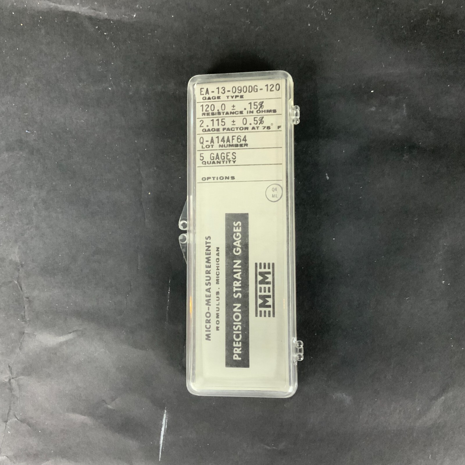Used MICRO-MEASUREMENTS EA-13-090DG-120 PRECISION STRAIN GAUGE -LOT OF 4 ($20 OBO)