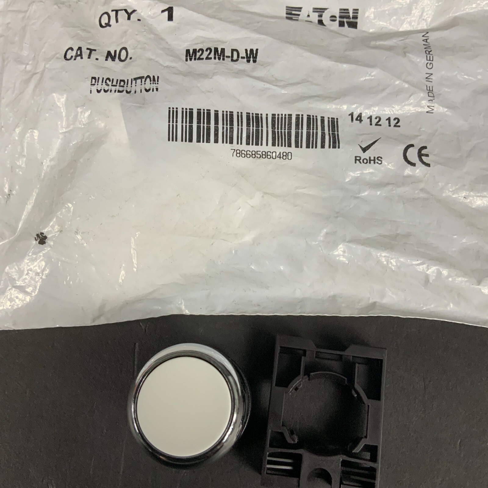 EATON M22M-D-W PUSHBUTTON INDICATOR - NEW ($15 OBO)